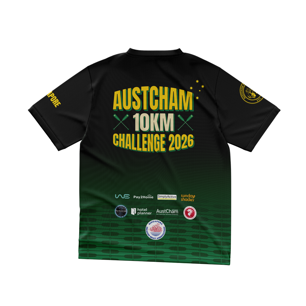 [PO#1] GENERIC BLACK - SDBA-AustCham 10km Challenge 2026 Race Jersey (Pre Order: 26 SEP – 1 OCT 2026)