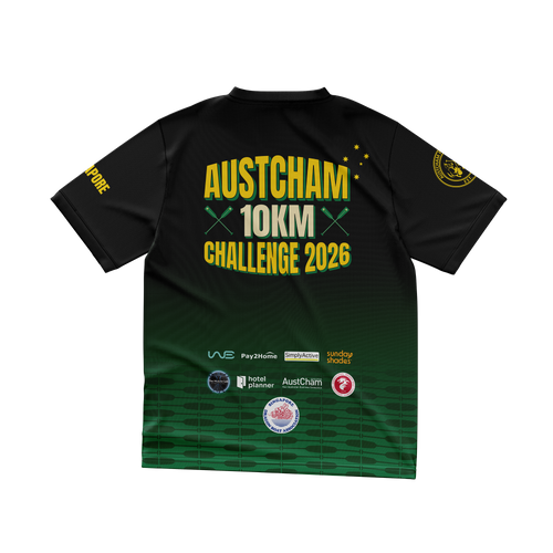 [PO#1] GENERIC BLACK - SDBA-AustCham 10km Challenge 2026 Race Jersey (Pre Order: 26 SEP – 1 OCT 2026)