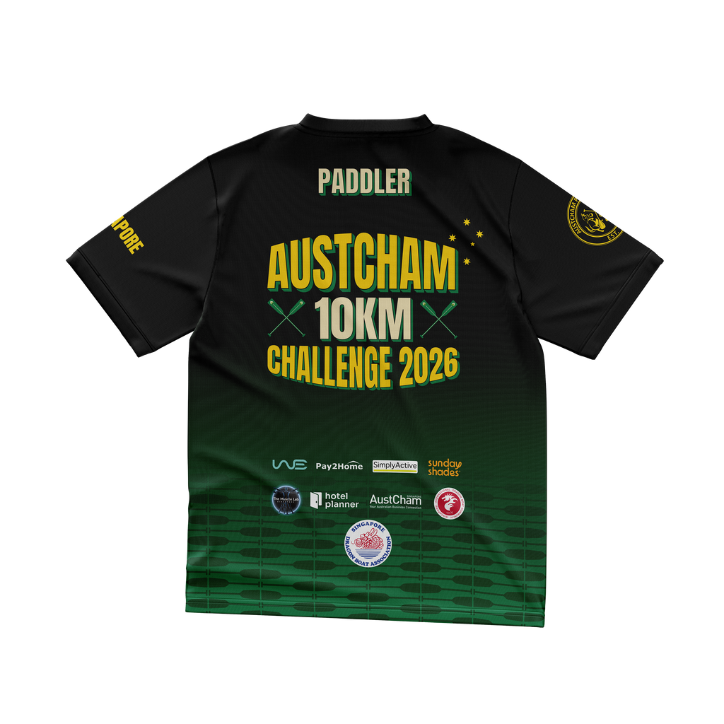 [PO#1] 10KM PADDLER - SDBA-AustCham 10km Challenge 2026 Race Jersey (Pre Order: 26 SEP – 1 OCT 2026)